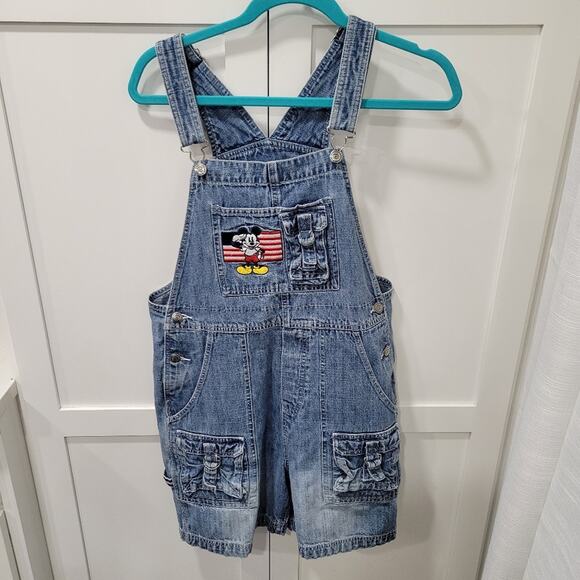 Disney America Sport Overall ShortallsVintage Size Medium